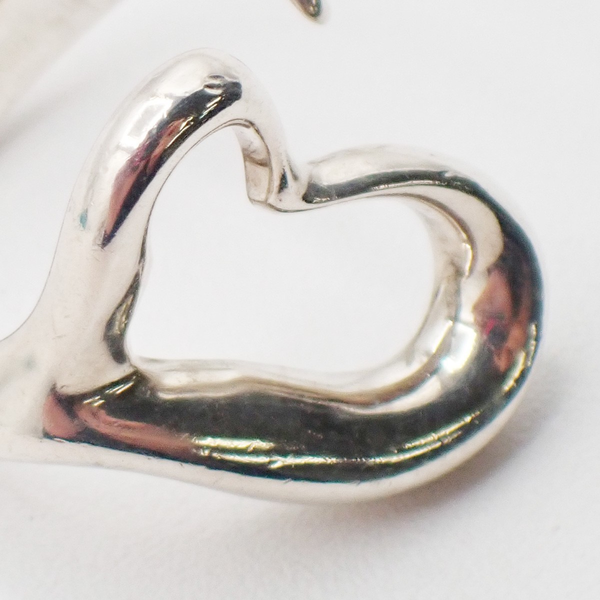 Tiffany & Co. Logo Open Heart Elsa Peretti Ring US Size 6 Silver