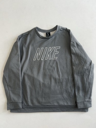 NIKE LONG SLEEVE SWEATSHIRT MENS LARGE GREY
