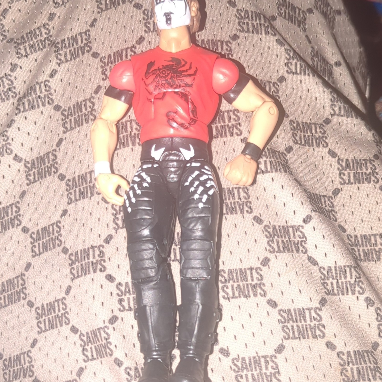 WWE Elite Custom Fix Up Sting Good Condition Displayed Only