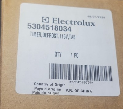 5304518034 ELECTROLUX OEM DEFROST TIMER