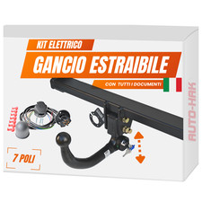 Gancio di traino estraibile verticale per MAZDA CX-7 ER 08.2007/2012 + 7 poli
