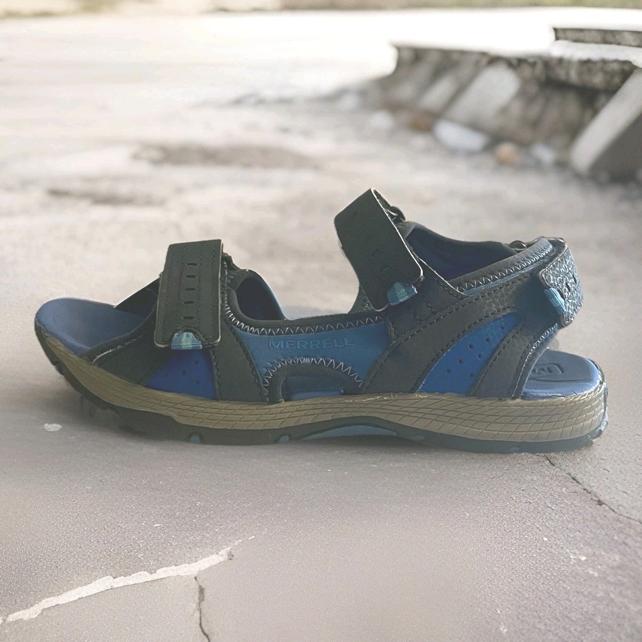 SANDALI MERRELL RAGAZZO PANTHER BLU NAVY 2.0 TAGLIA EU 35 US 4M