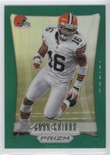 2012 Panini Prizm Retail Green Prizm Josh Cribbs #47 6g9