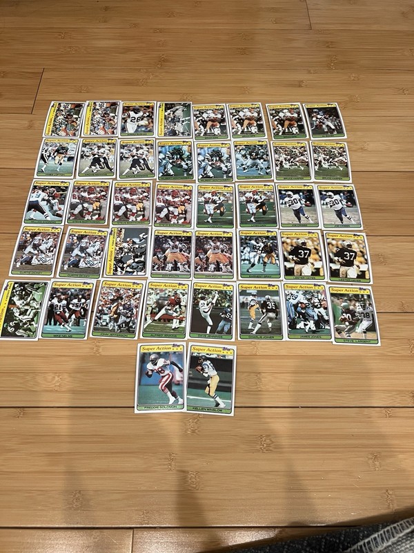 1981 Topps Football Super Action Cards Lot of 42 Stars HOF Fouts Winslow