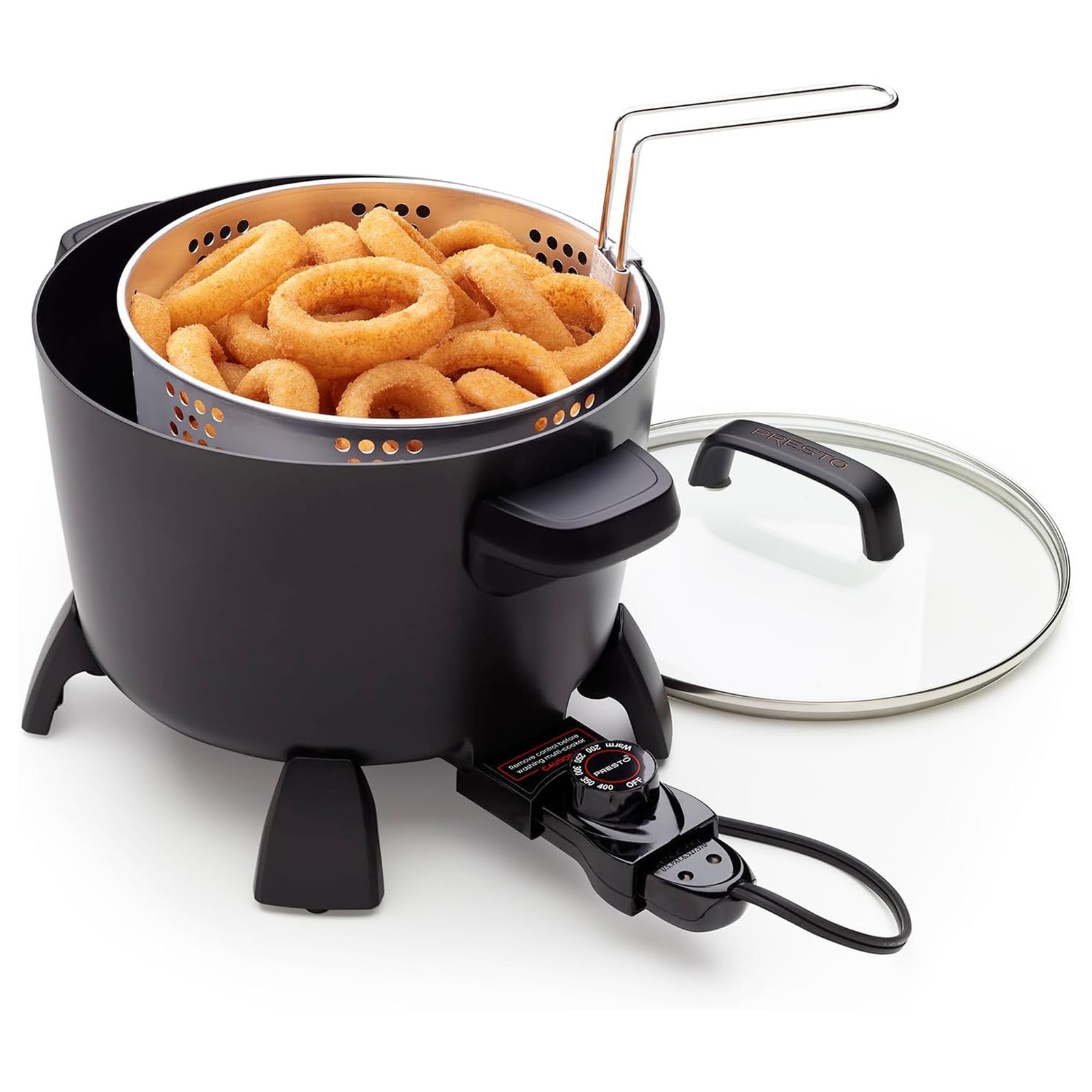 With Glass Lid, Black