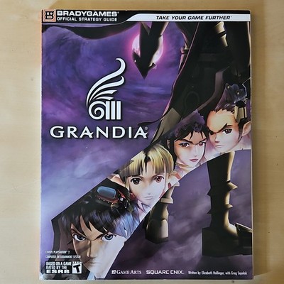BradyGames Grandia Official Strategy Guide Area Maps Walkthrough Bestiary Stats