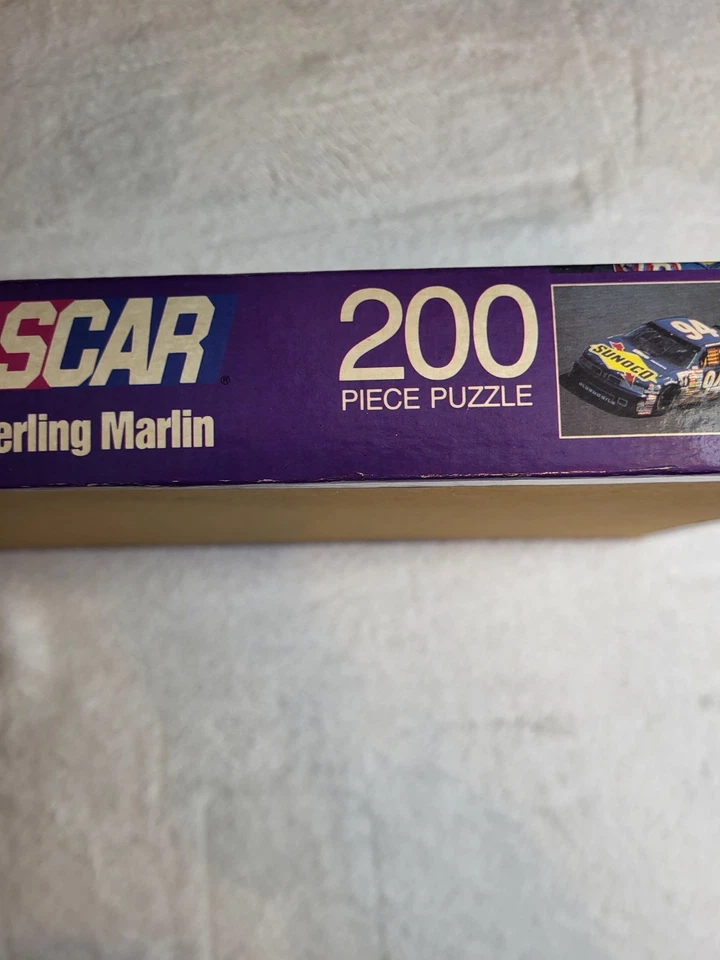 Rompecabezas NASCAR: Sterlin Marlin (SELLADO — SIN ABRIR — COMPLETO) 200 piezas de 1990 Foto 3 de 4