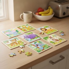 Educational Wooden Animal Jigsaw Puzzles for Kids 3 