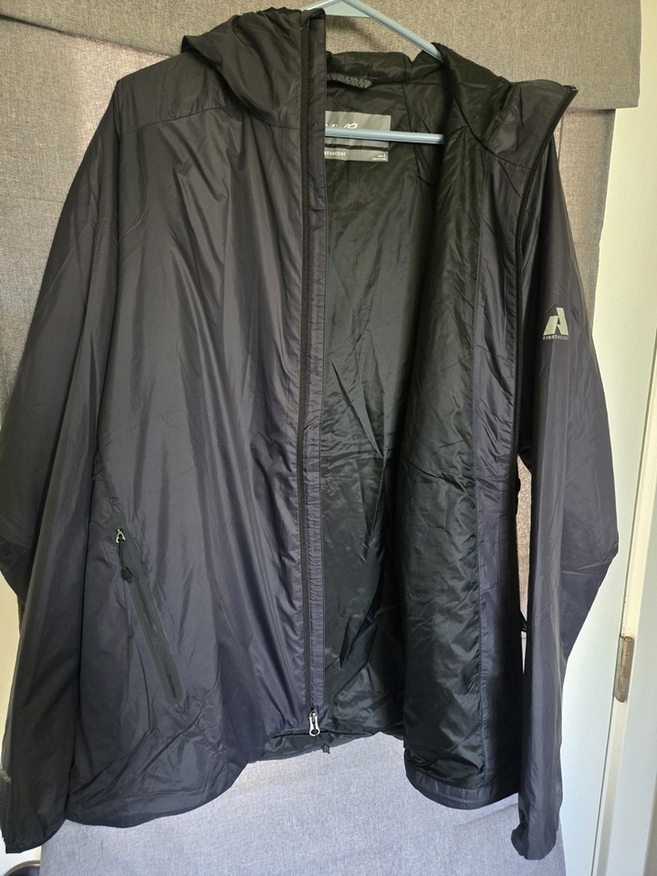 $299 Eddie Bauer EverTherm Hooded Jacket Mens Large Black First Ascent ...