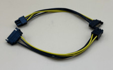 2 PACK Monoprice 8in SATA 15pin to 6pin PCI Express Card Power Cable 108494