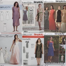 Simplicity UNCUT! U-PICK! DRESSES Sewing Patterns Women Plus Size Miss Ladies