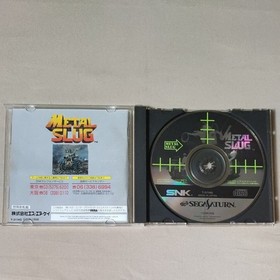 Sega Saturn Metal Slug SNK Video Game with RAM Cartridge Vintage Japan Import