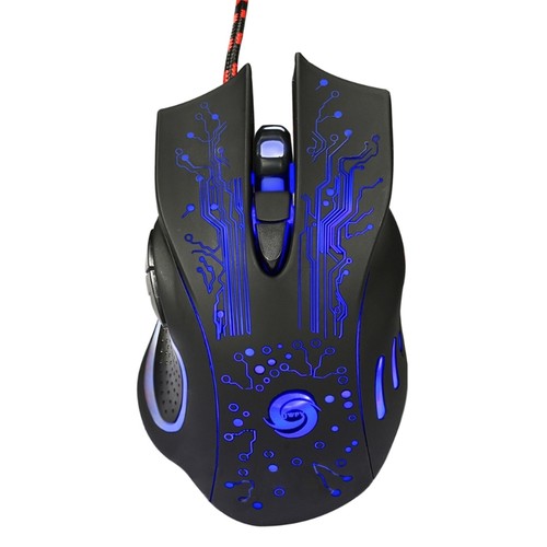 SB Game Luminous Gaming Mechanical Mouse 3200DPI 6 Buttons Wired Mouse Silent - Picture 2 of 8