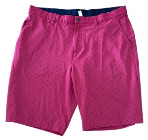 Adidas Mens Pink Golf Shorts Tree Print Size 36 Primegreen Ultimate 365 Stretch