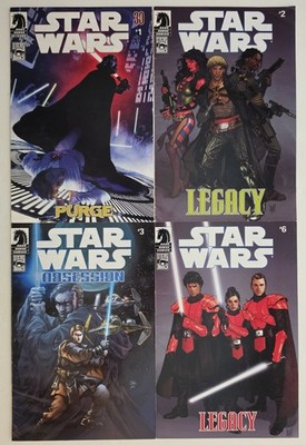 STAR WARS Comic Packs Comic Lot Dark Horse 1996 Set 1 2 3 & 6 Legacy 2 Reprint