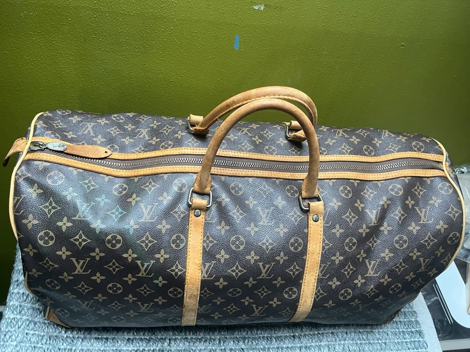 AUTÉNTICO Bolso Louis Vuitton Keepall 60 Monograma Boston Bolso de Lona Vintage Foto 3 de 4