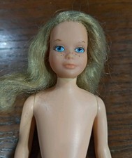 Vintage SKIPPER Barbie 1972 Mattel #4223 Quick Curl Doll freckles 