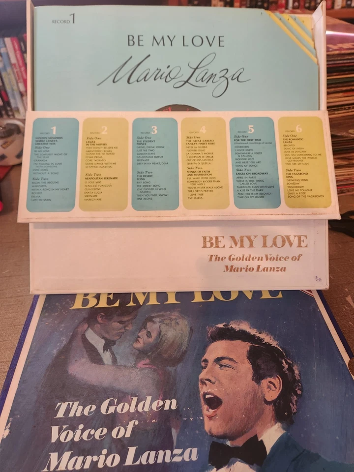 Be My Love The Golden Voice of Mario Lanza 6 LP Set Album Vintage Readers Digest - Image 3 of 3