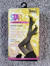 Spanx Tights Size 3 140-180 Lbs Black Flipside Diamond
