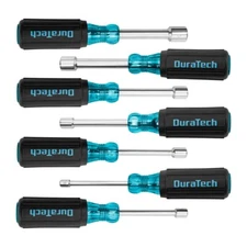 DURATECH 7PC SAE Nut Driver Set 3/16,1/4,5/16,11/32,3/8,7/16,1/2" 1" HollowShaft