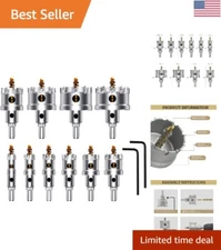 Professional-grade TCT Hole Cutter Set for Metal and Woodworking Projects