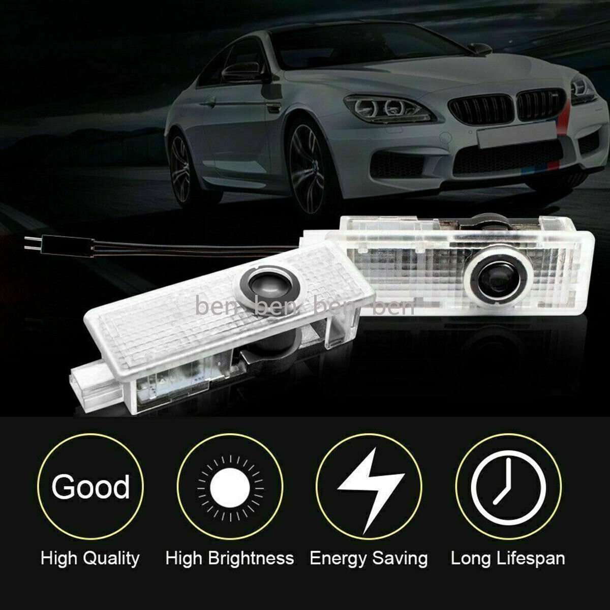 4 LED Door Courtesy Projector 50th Anniversary Ghost Shadow Spot 