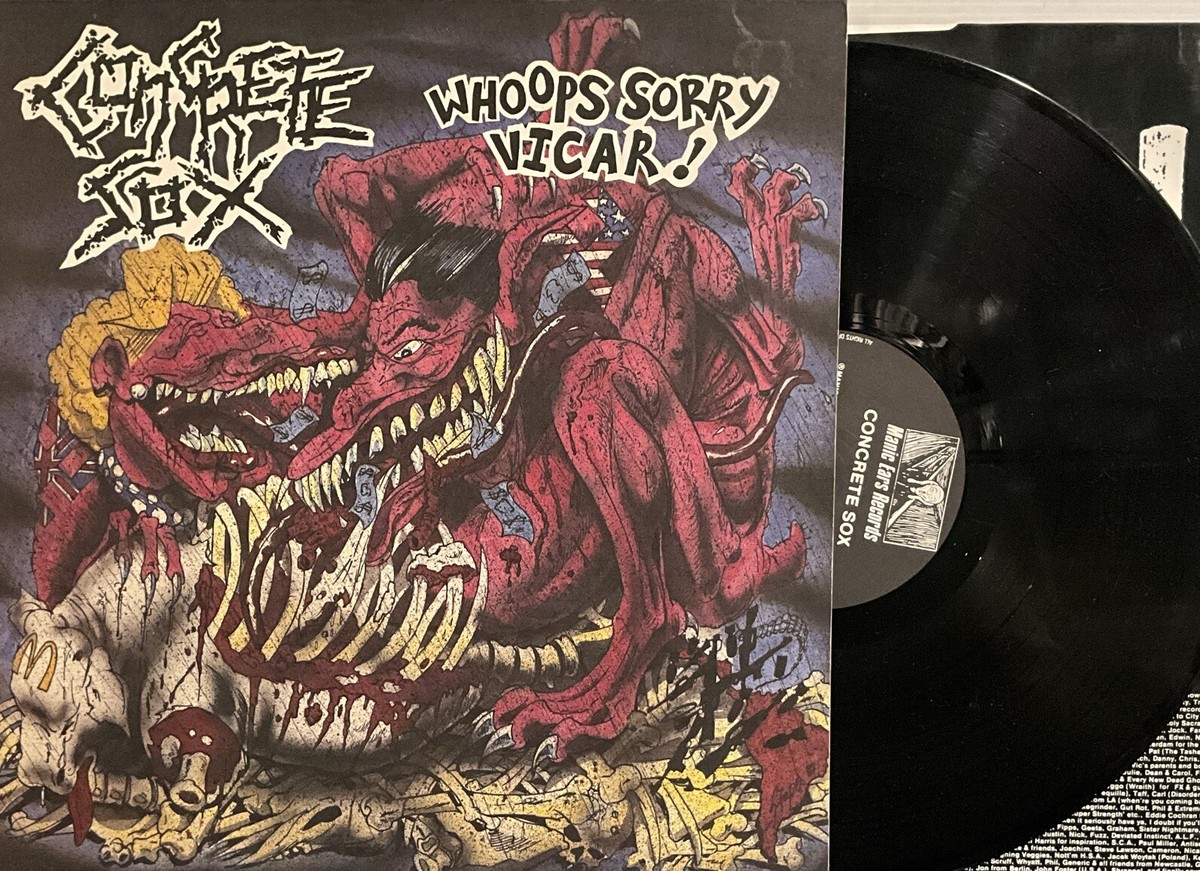 Concrete Sox – Whoops, Sorry Vicar! LP 1988 Manic Ears
