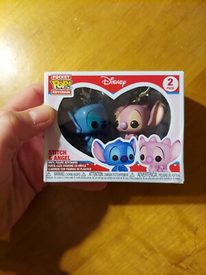 Funko Pop Pocket Keychain Disney Lilo Stitch Angel pack Vinyl