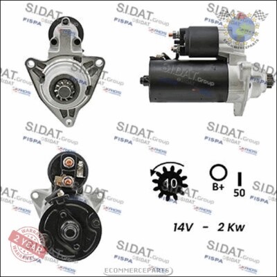 STARTER ANLASSER Sidat für VW TRANSPORTER D mhn