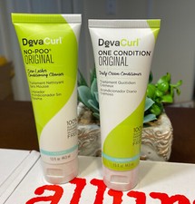 LOT Of 2 DevaCurl No-Poo Cleanse And Condition 1.5 oz Each As Shown