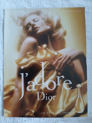 Perfume Paper Advertising. Ad C. Dior J'adore Perfume 2004