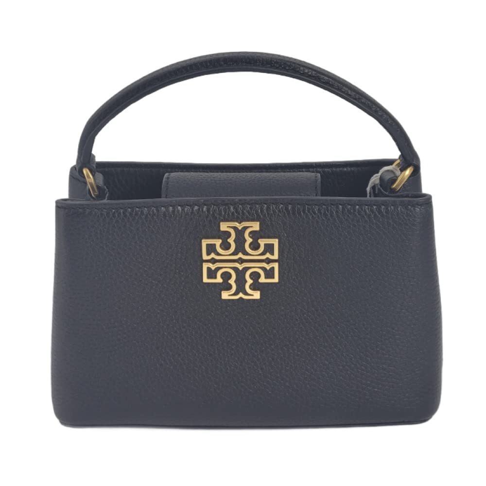 TORY BURCH 145357 BRITTEN BLACK WITH GOLD HARDWARE WOMENS MICRO  