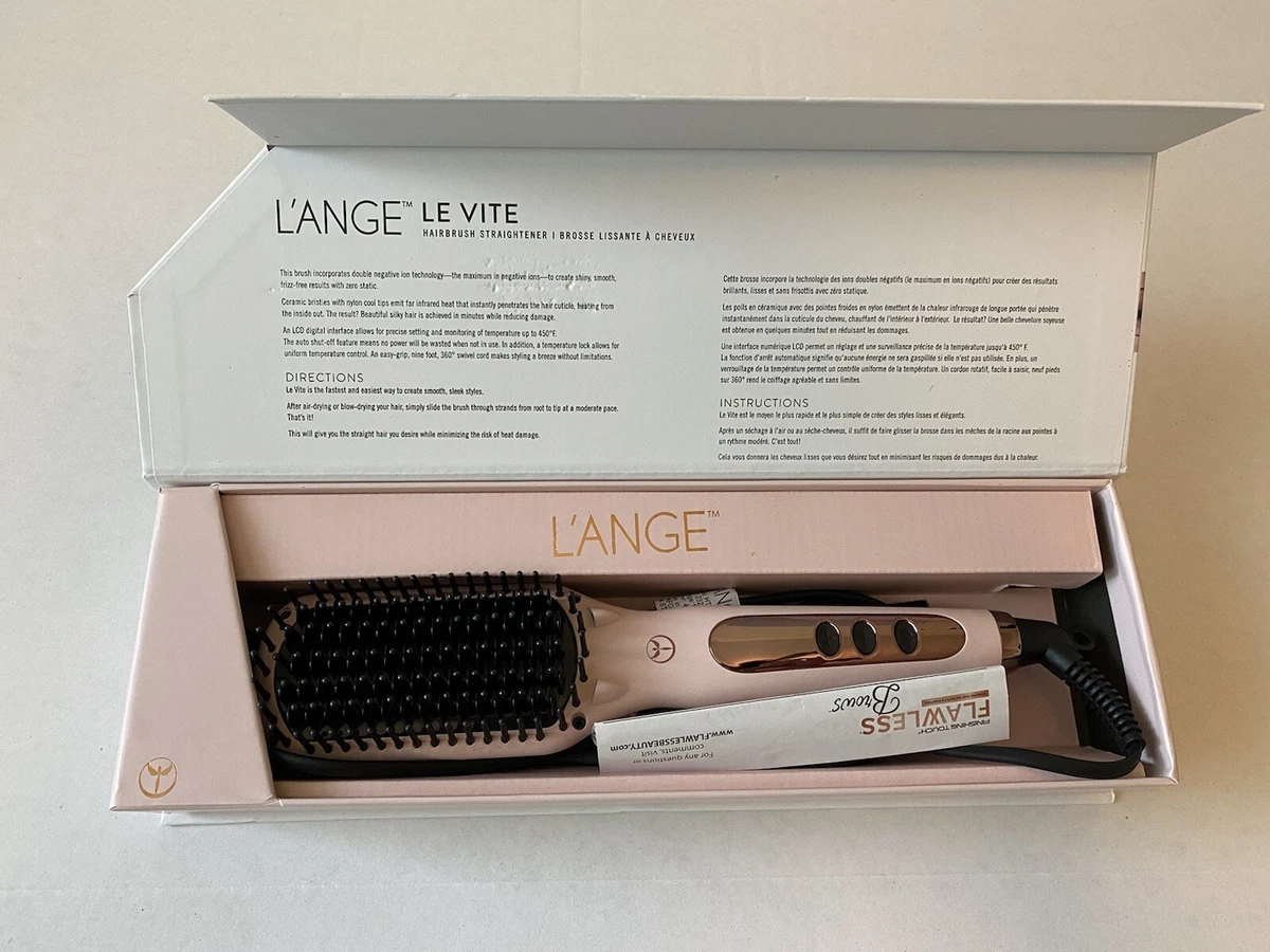 L ange Hair Le Vite Blush Hairbrush Straightener 793150591787 eBay