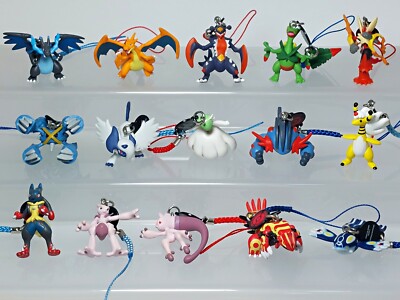Pokemon time ストラップ　ジュカイン　カメックス Pokemon Netsuke Mascot DX Strap Figure Set 15 Mega Gardevoir
