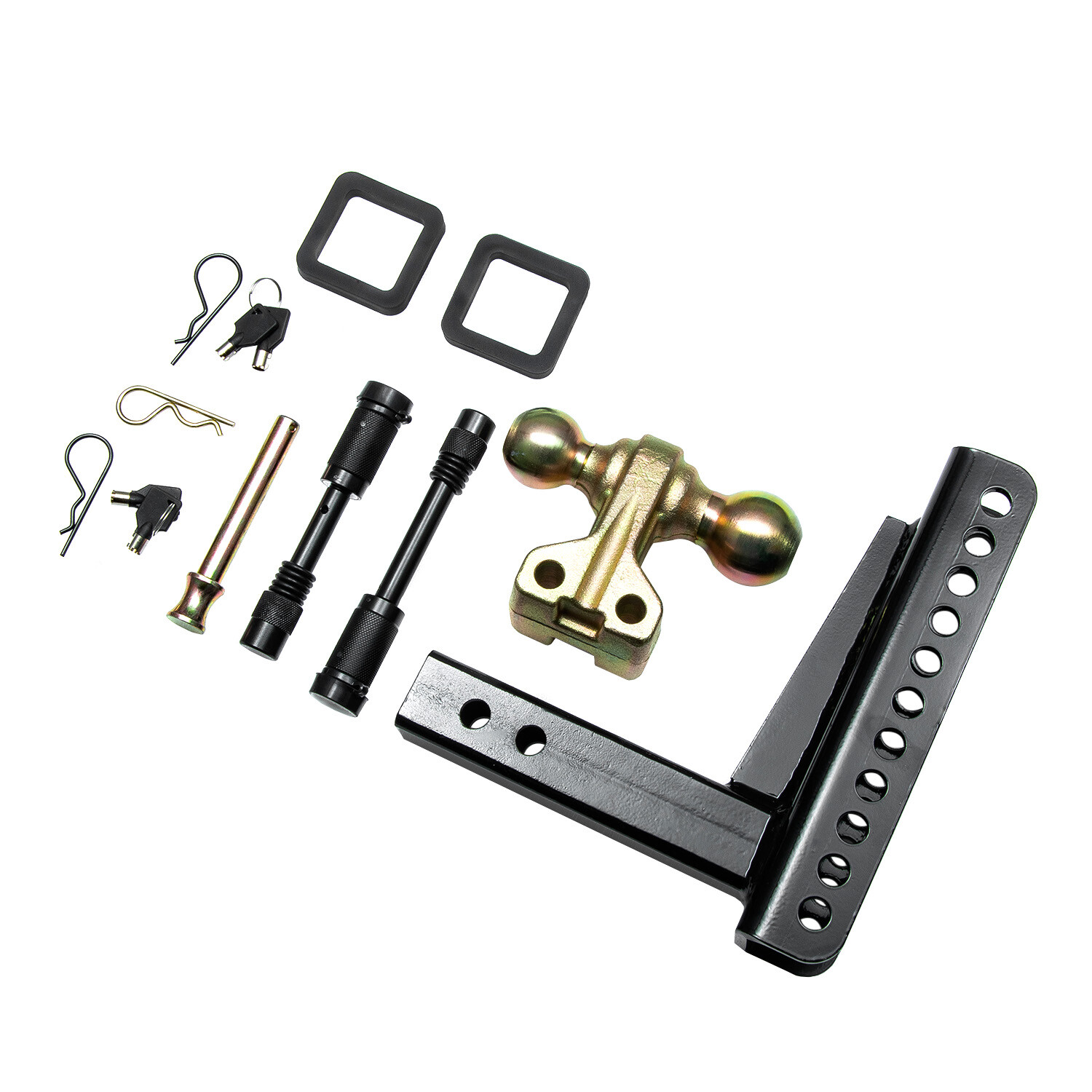 Adjustable Trailer Hitch Tow Hitch Ball Mount 2" Receiver 14000lb 8in Drop