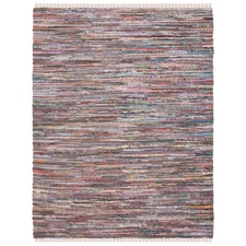 SAFAVIEH Rag Rug RAR121E Handwoven Rust / Multi Rug