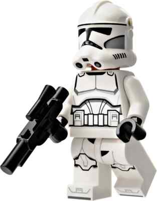LEGO Star Wars Phase Clone Trooper Minifigure Plain White Grunt