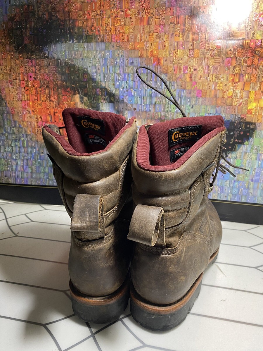 Chippewa 29416 Bay Apache Utility Waterproof Insulated Size 12 E no steel toe Chippewa Bay Apache Utility Waterproof Insulated 8inch Boot  main image 4
