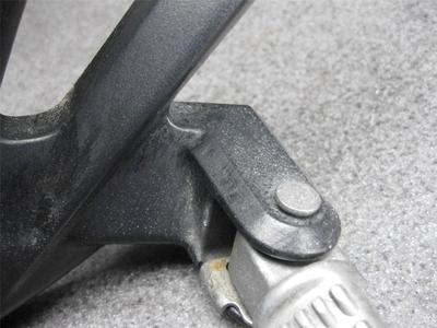 09 Kawasaki Ninja ZX14 ZX-14 Right Rear Peg & Bracket 31L | eBay