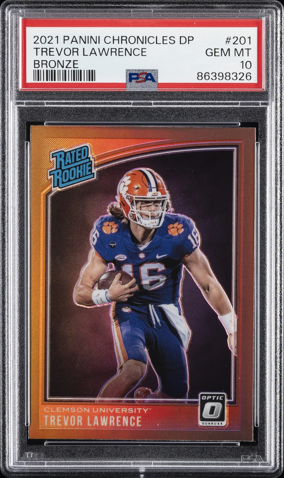 Trevor Lawrence Panini Chronicles Draft Picks #201 Bronze