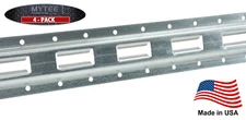 (4 Pack) 5 ft. Vertical E Track Galvanized Made in USA