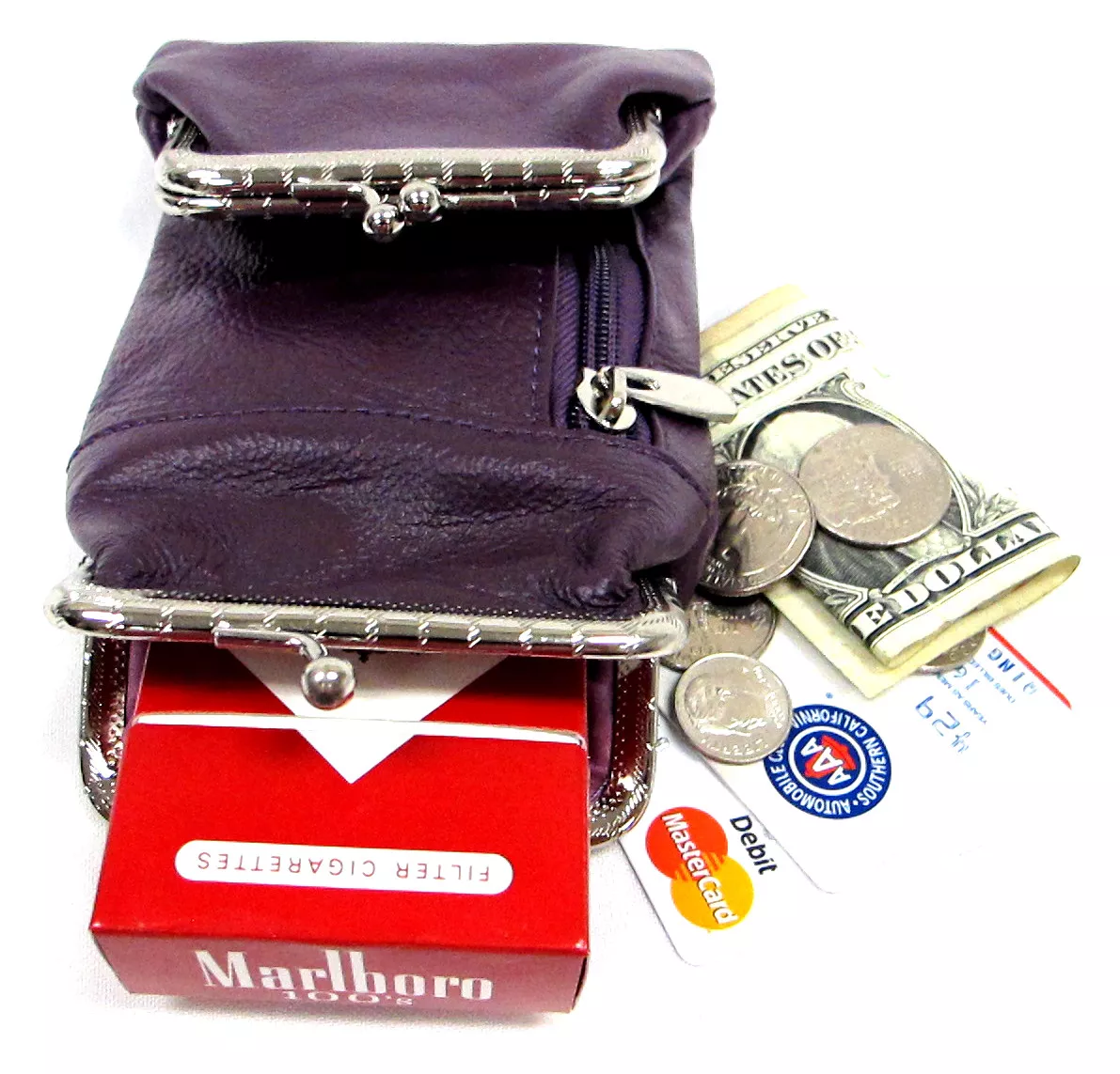 Cigarette case with change purse new arrivals