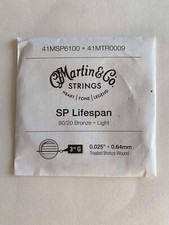 one string : Martin  Co. 80/20 Bronze Light 41MSP6100 / 41MTR0009 Guitar NEW