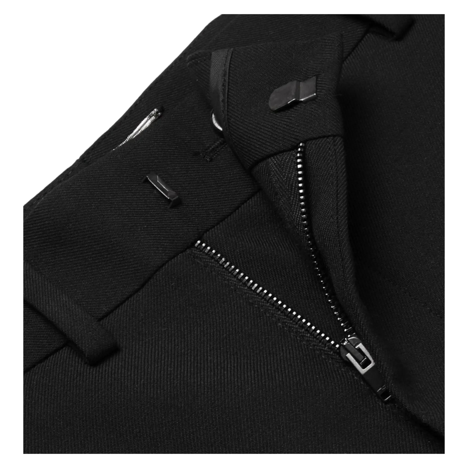 SAINT LAURENT Gabardine Pantaloni neri