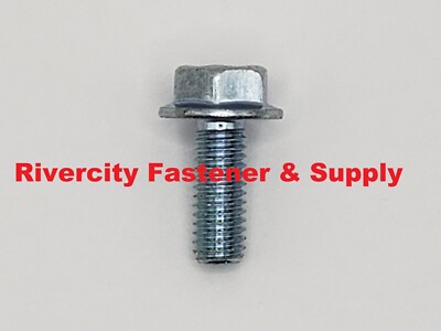 (10) M6-1.0 x 16 / M6x16 Metric Hex Flange Bolts Grade 10.9 DIN 6921 6mm x 16mm