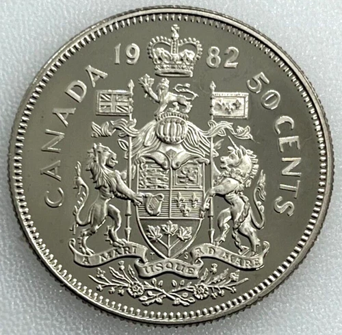 1982 Canada 50 Cents — photo from the most recent tracked eBay sale