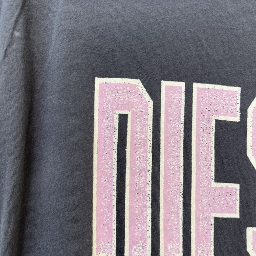 Diesel T shirt large Rocks soft power tour "78 grey pink purple sparkle Indian - Picture 4 of 17