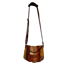 The Sak multi Color Patch work leather crossbody