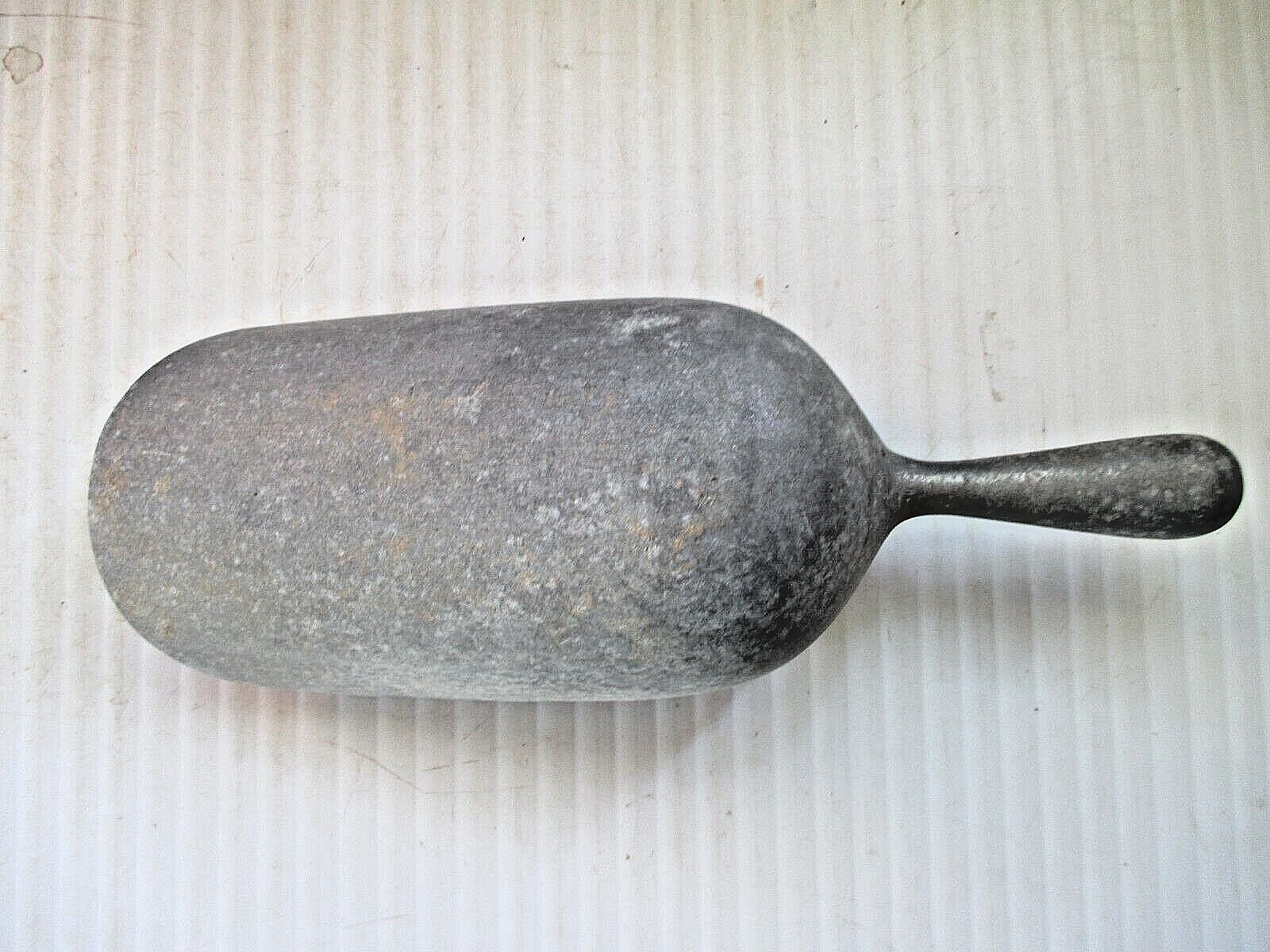 Vintage Rustic Antique Aluminum Kitchen Feed/ Ice Scoop