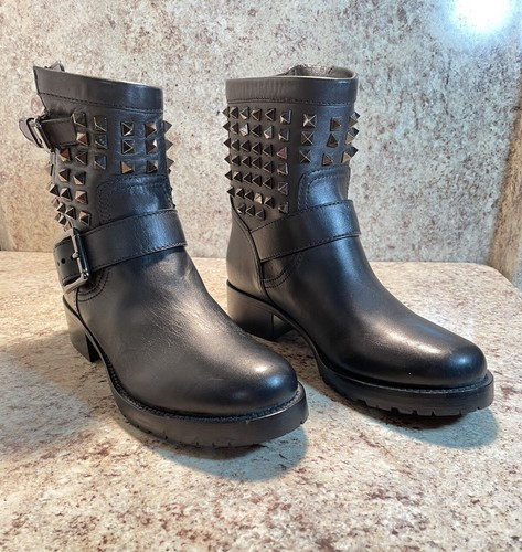 Rockstud Short Boots Black Sz 36.5 